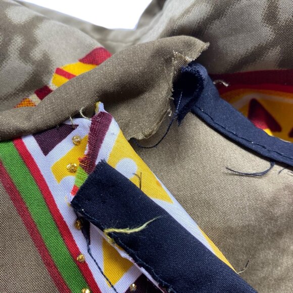 SANTE CLASSICS Women MuuMuu Ethnic Print Kaftan One Size Multicolor Lounge 49-7 - Picture 7 of 15